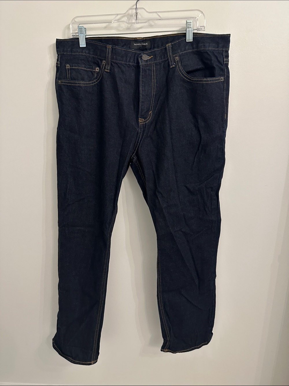 Relaxed Fit Men's Jeans in Dark Indigo by Banana Republic